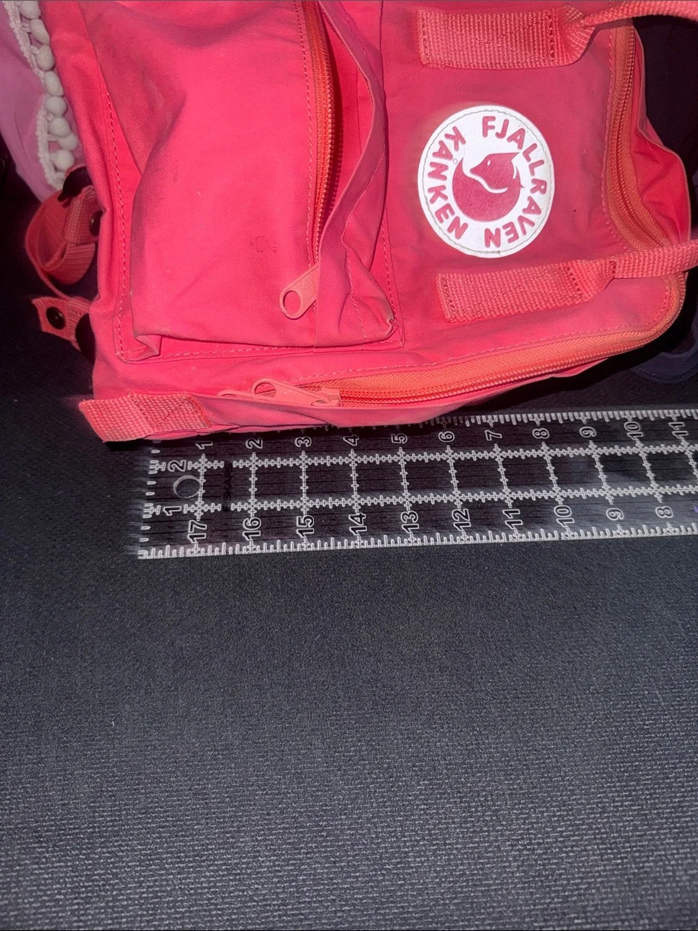 Fjallraven Kanken Mini Backpack in Bright Pink